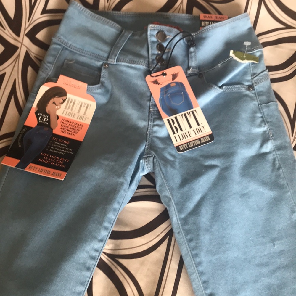 New-Light blue push up-jeans.butt lifting jeans